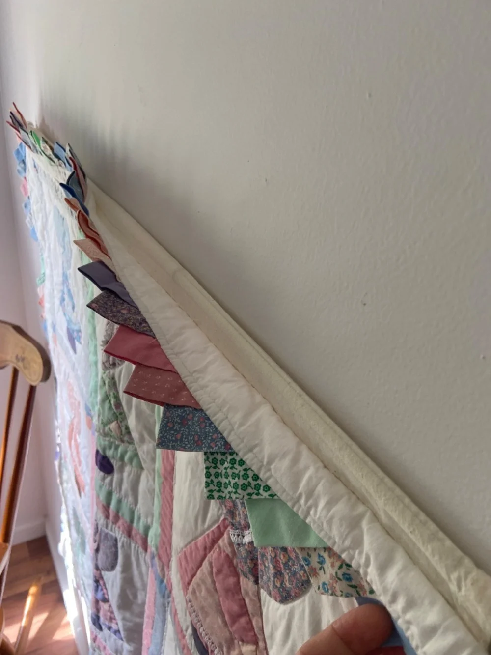Vintage Sunbonnet Sue Cottagecore Handmade Quilted Nursery Wall Decor